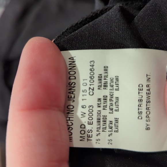 Moschino Jeans Black beaded and scalloped button up - Picture 6 of 7